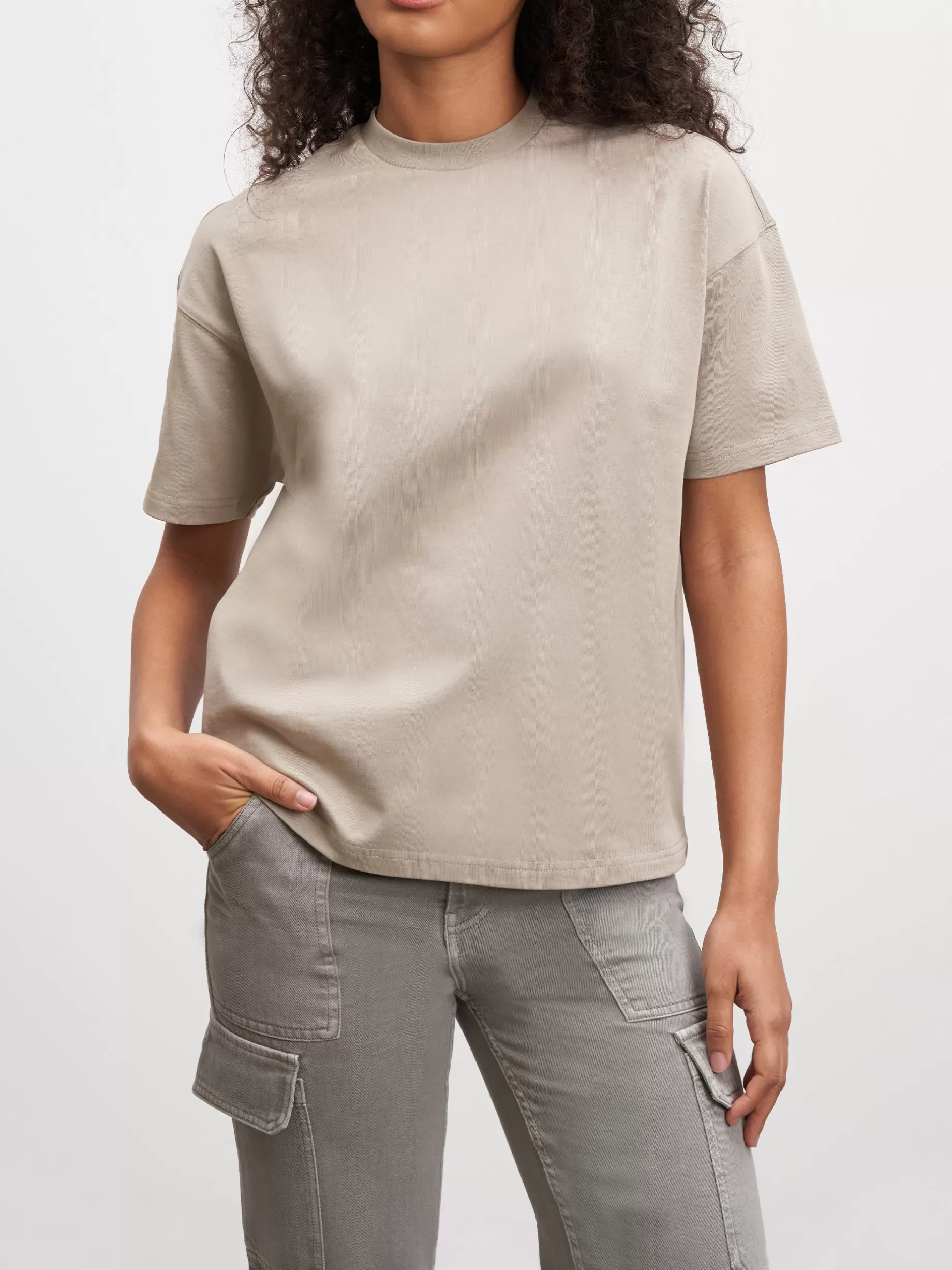 New ARNE Womens Relaxed T-Shirt - Stone