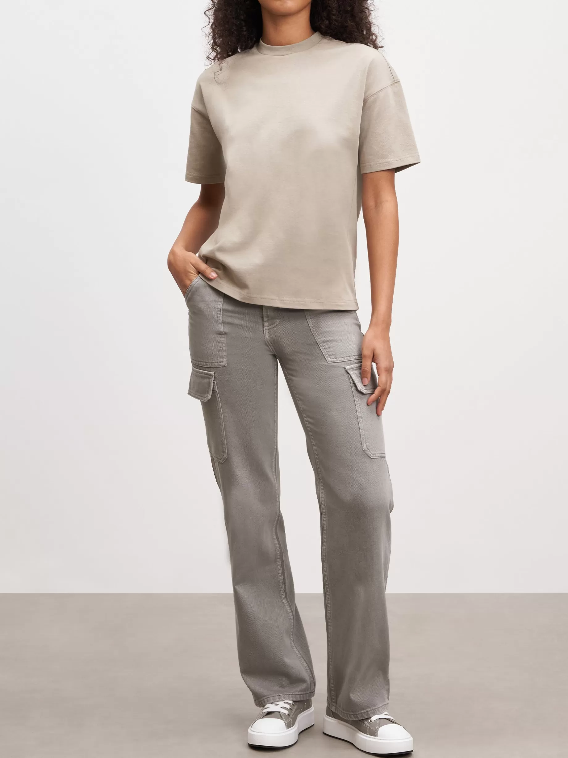 New ARNE Womens Relaxed T-Shirt - Stone